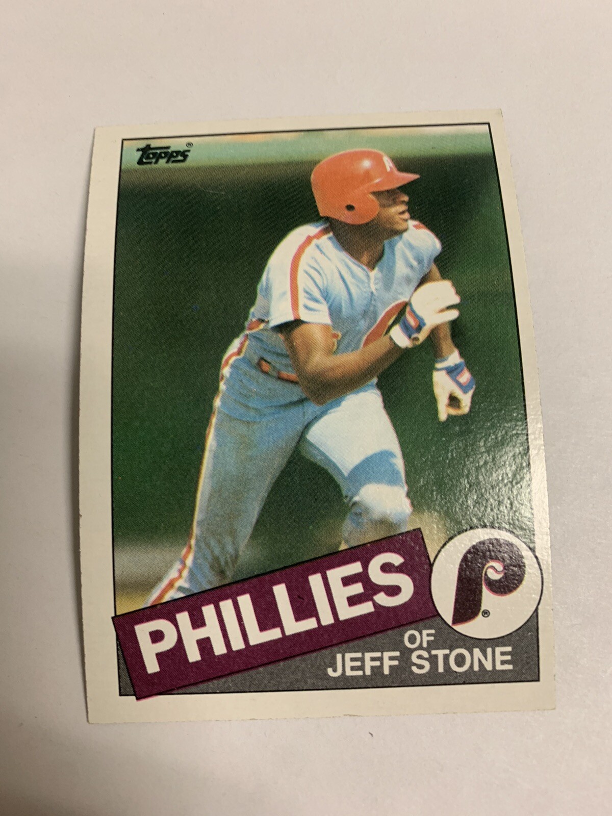 1985 Topps Philadelphia Phillies Jeff Stone