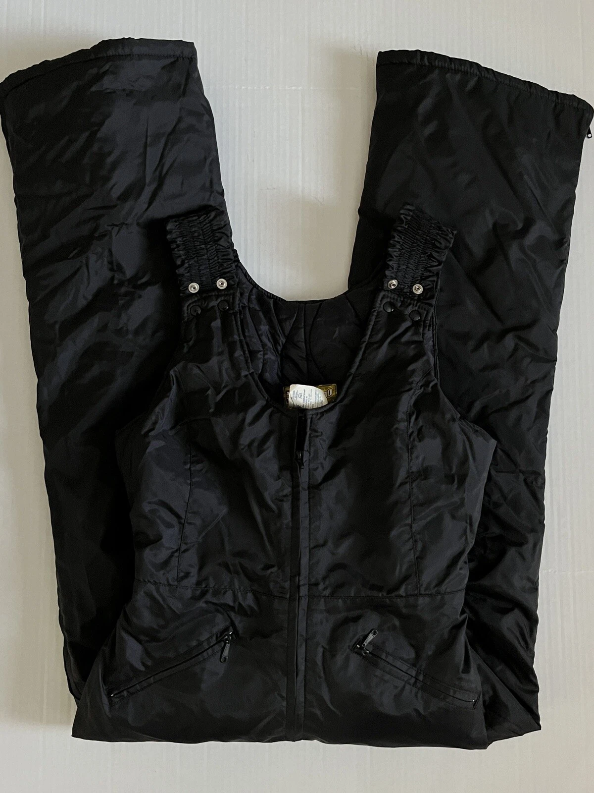 Ski-Doo Snow Pants Bibs Overalls Sz Insulated Black Bombardier Ladies