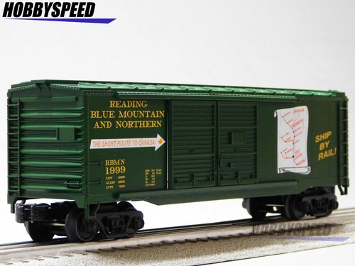 MTH RAILKING READING BLUE MOUNTAIN & NORTHERN 40' DOUBLE DOOR BOX CAR 30-71228 - Picture 2 of 9