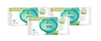 Pampers Harmonie Aqua Pure Skin Protection Baby Wipes 48 Pack 3