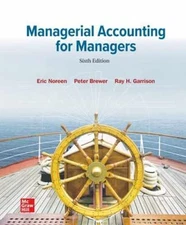 Managerial Accounting for Managers - Hardcover, by Noreen Eric; Brewer - Good