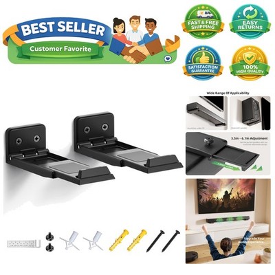 Soundbar Wall Mount Bracket for Samsung, LG, Sony, JBL, Vizio, Sonos and More...