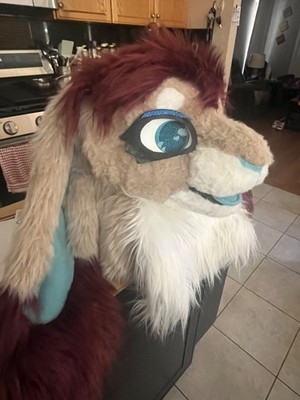 (NEED GONE ASAP) fursuit head bunny detachable tongue (NEED GONE ASAP)