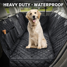 Dog Car Back Seat Cover Waterproof Nonslip Hammock w/ Side Flaps for SUV Truck