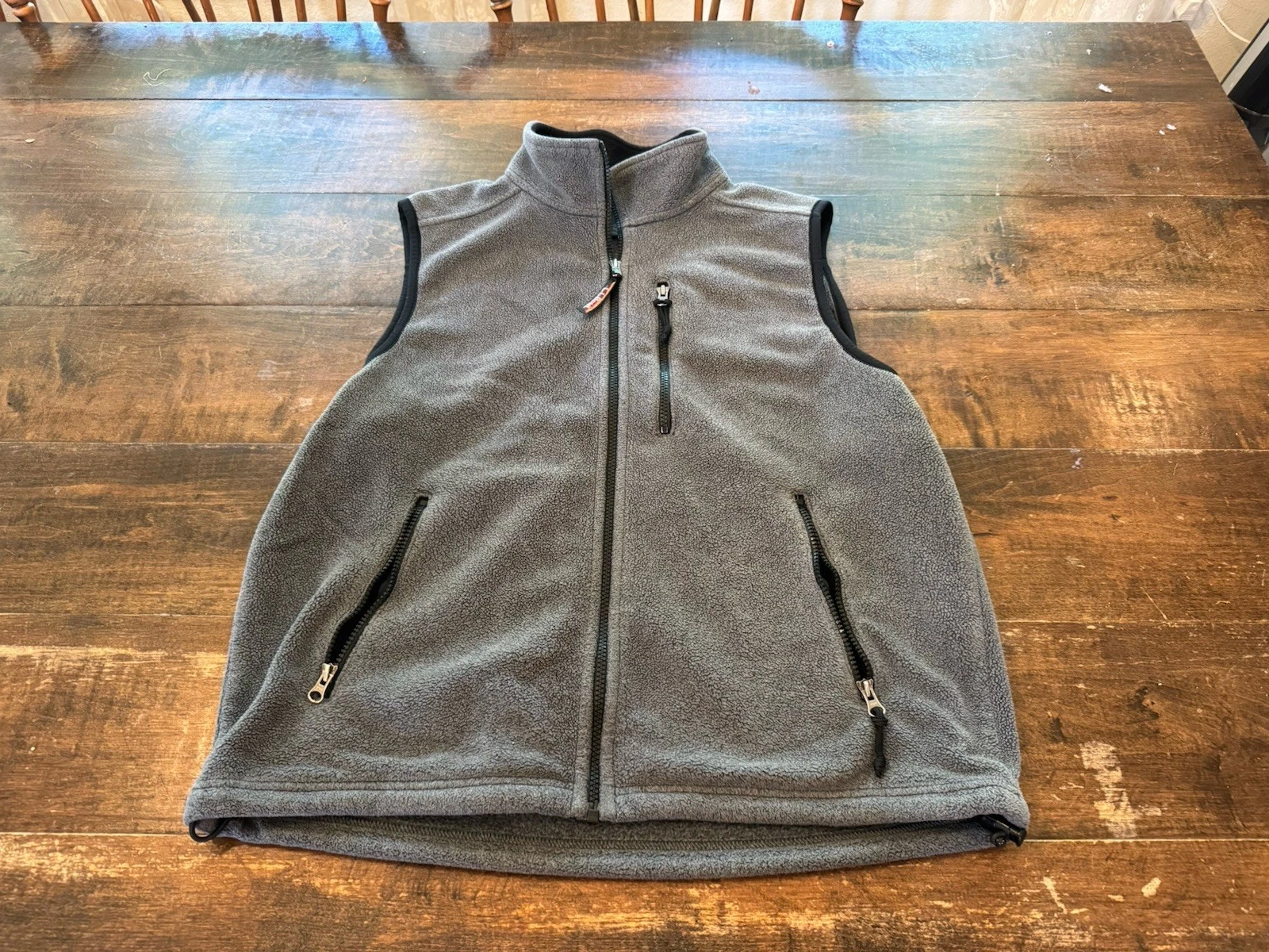 Men’s L.L. Bean Vest Size Medium Vintage Grey Warm Hiking Camping Outdoor