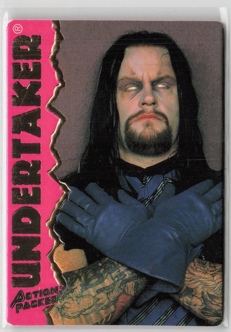 1995 Action Packed WWF Undertaker #2 Wrestling Trading Card Vintage Near Mint
