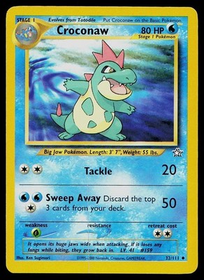 Pokemon Card Neo Genesis Croconaw 32/111 Uncommon