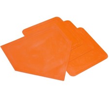 Champion Sports Indoor Outdoor Baseball Base Set Orange Heavy Duty 4 Piece Set