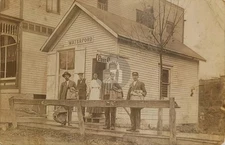 Waterford OH Ohio Washington County Mailmen Post Office RPPC Photo Postcard COPY