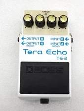 Boss TE-2 Tera Echo Guitar Effects Pedal White