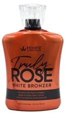 Hempz Truly Rose White Bronzer Indoor Outdoor  Tanning Bed Lotion *CLEARANCE