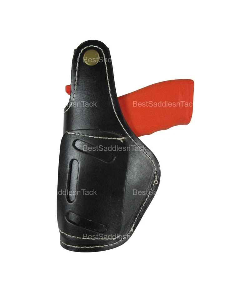 Leather Holster Hellcat Pro Thumb Retention 9mm OWB Basket Tooled 3 Way Carry - Image 3 of 4