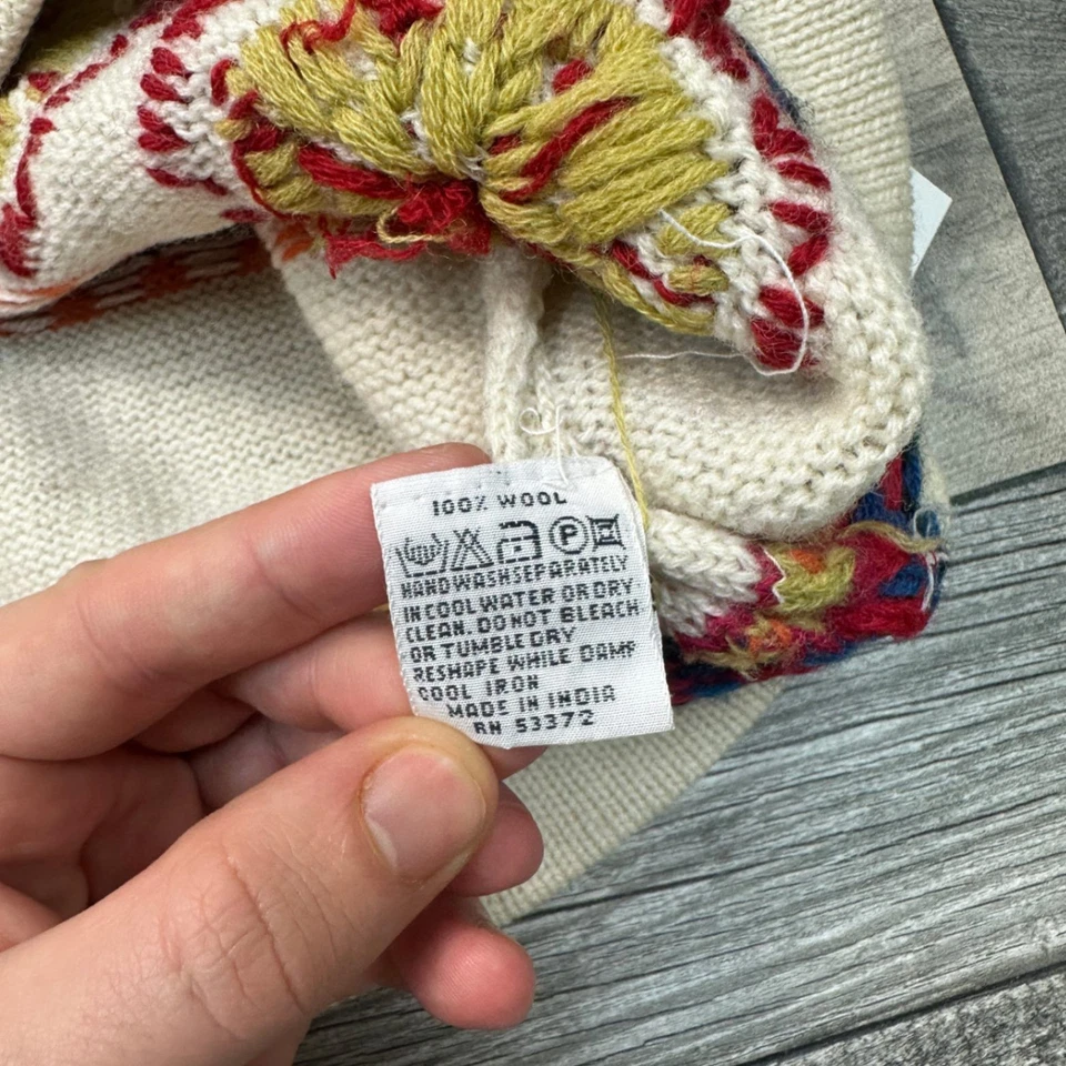 Cárdigan tejido French Connection estampado 100 % lana multicolor mujer grande Foto 3 de 4