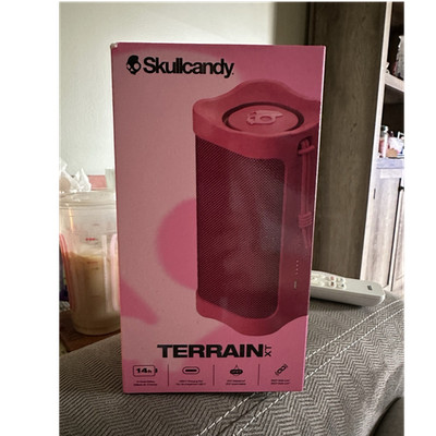 Skullcandy Terrain XT Portable Speaker Pink Bluetooth Waterproof USB-C 14hr