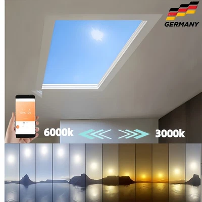 144W Sky Cloud Muster LED Flach Slim Panel Licht Deckenlampe - Bild 1 von 4