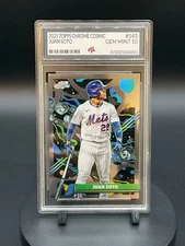 2025 Topps Chrome Cosmic #143 Juan Soto NY Mets Premium Card GEM MINT PTA 10🔥