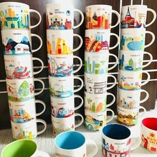 Starbucks 414ml Mug cup Global City Paris New York "You Are Here"Coffee Cup Mugs