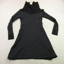 Prana Dress Womens Medium Long Sleeve Sweater Style High Neck Straight Stretch
