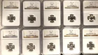 1955-1964 Roosevelt Dime NGC PF 69 RD - 10 Coin Set **SEE PICS**