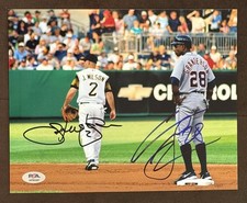 Jack Wilson Curtis Granderson Dual Signed 8x10 Photo PSA COA Tigers PIRATES Rare