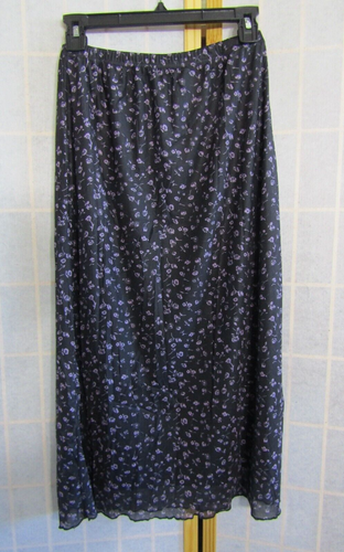 NWT Avanova Ditsy Floral High Waist Lettuce Trim Boho A-Line Skirt Women Size S