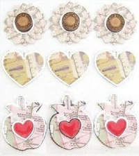 JOLEE'S BOUTIQUE - MAP CHARMS - DIMENSIONAL STICKER