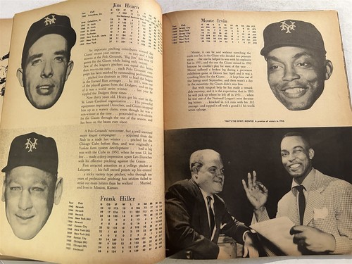 1953 NEW YORK GIANTS Yearbook BOBBY THOMPSON Durocher WILHELM Rhodes IRVIN Dark - Picture 6 of 7