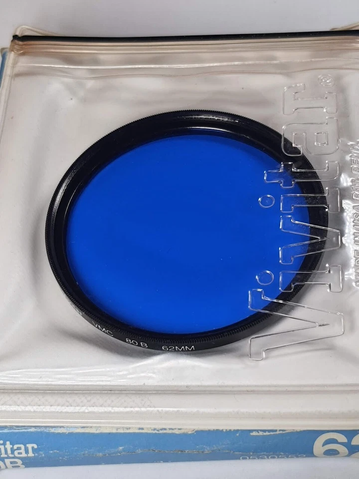 62mm 80B VMC Multi Coated Blue Glass Lens Color Conversion Filter 80-B USA Made - Image 2 of 4