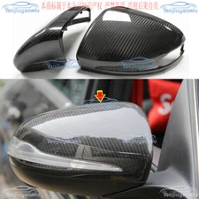 Dry Carbon Side Door Rearview Mirrors Cover Replace For 2019-2021 Benz CLS W257
