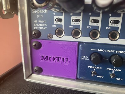 Custom Replacement Rack Ears for MOTU Traveler MK3 Firewire Audio Interface