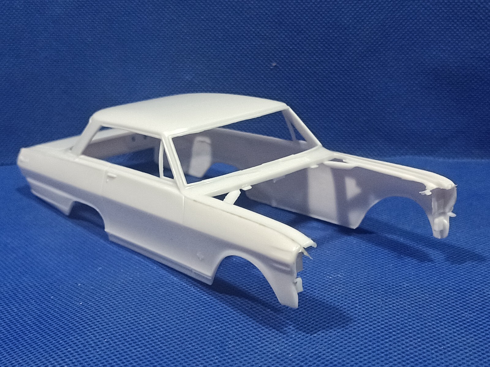 🌟 Body Shell & Frame 1965 Chevy Nova 125 Scale 1000s Model Car Parts 4
