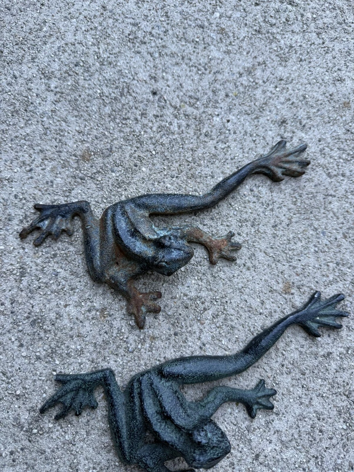 Rana Piernas Largas Hierro Rana Estatuilla Estante Decoración Estanque Piscina Playa ~ SPI Hogar 55145 Foto 4 de 4