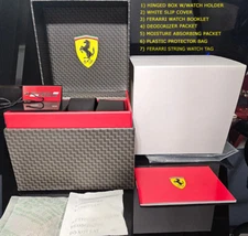 NEW! FERARRI Watch Box (only) Complete! Factory Sealed