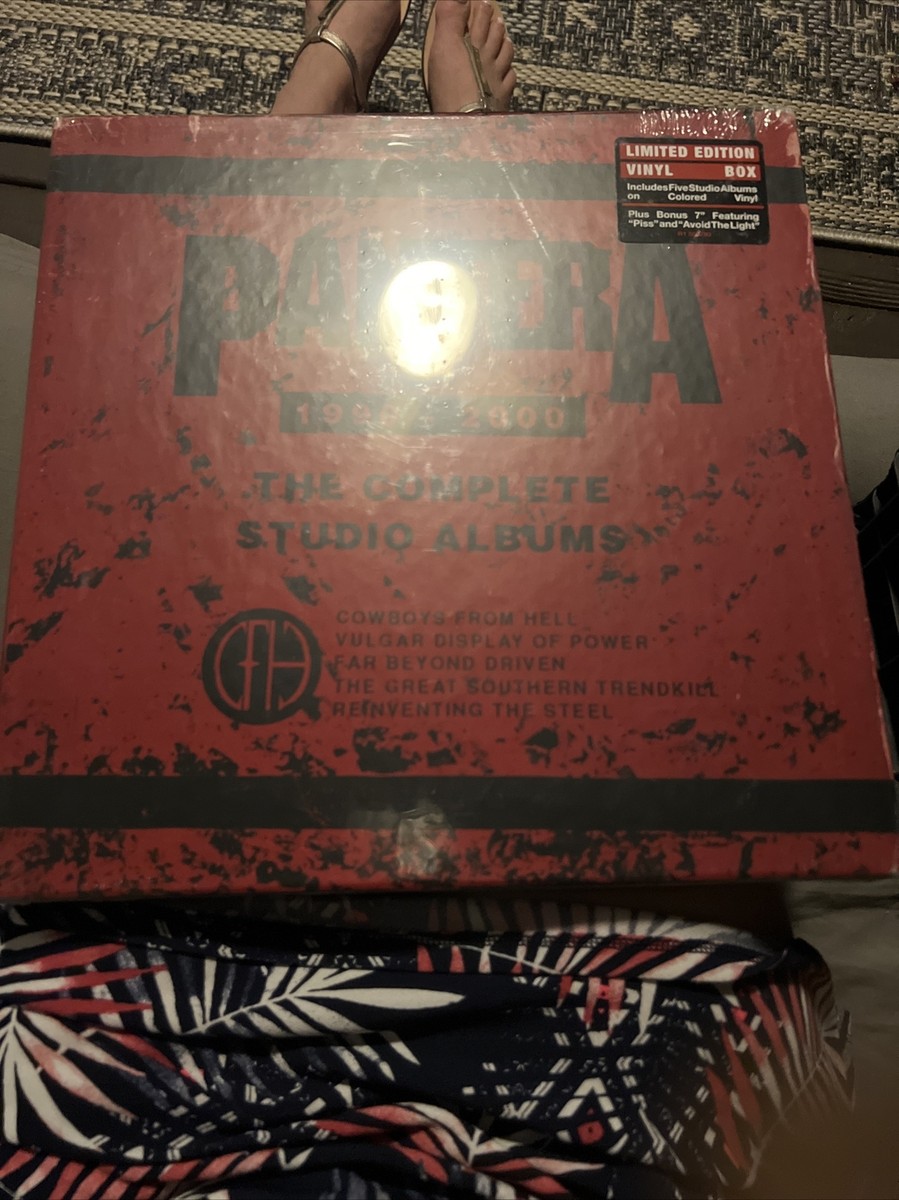 PANTERA COMPLETE STUDIO 5 LP BOX SET 1990-2000 W/45 NEW IN SHRINK