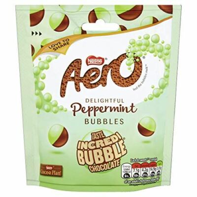 Original Aero Bubbles Peppermint Pouch Imported From The UK England British Choc