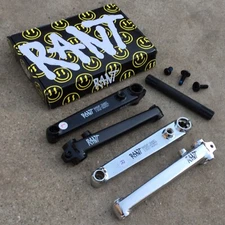RANT BANGIN 8 CRANKS BMX BIKE BLACK 165MM BMX CRANK FIT CULT KINK MISSION SUNDAY