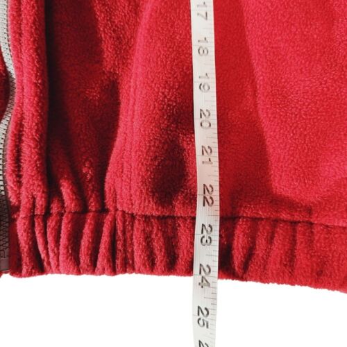 Red Oak Mens Sz M Full Zip Vest Arkansas Razorbacks Maroon Fleece Logo Hog - Picture 10 of 10