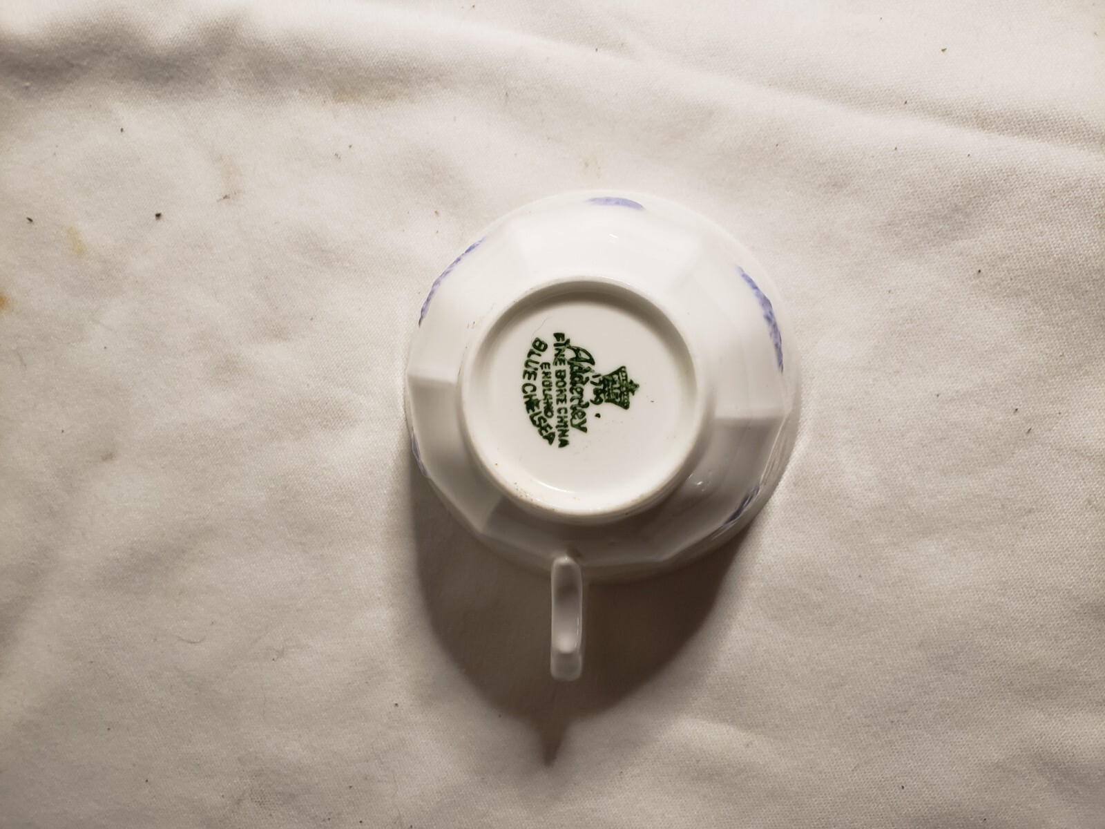 Royal Adderley Fine Bone China England “Blue Chelsea” Cup & Saucer Set