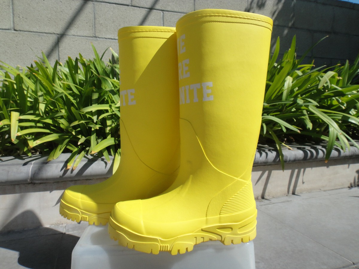 Undercover Jun Takahashi RAIN BOOTS Red or Yellow Rubber