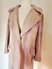Cashmere Swing Wrap Coat Tan Beige Orange Gold Pink Peach 8 10 12 14 16 Large Xl
