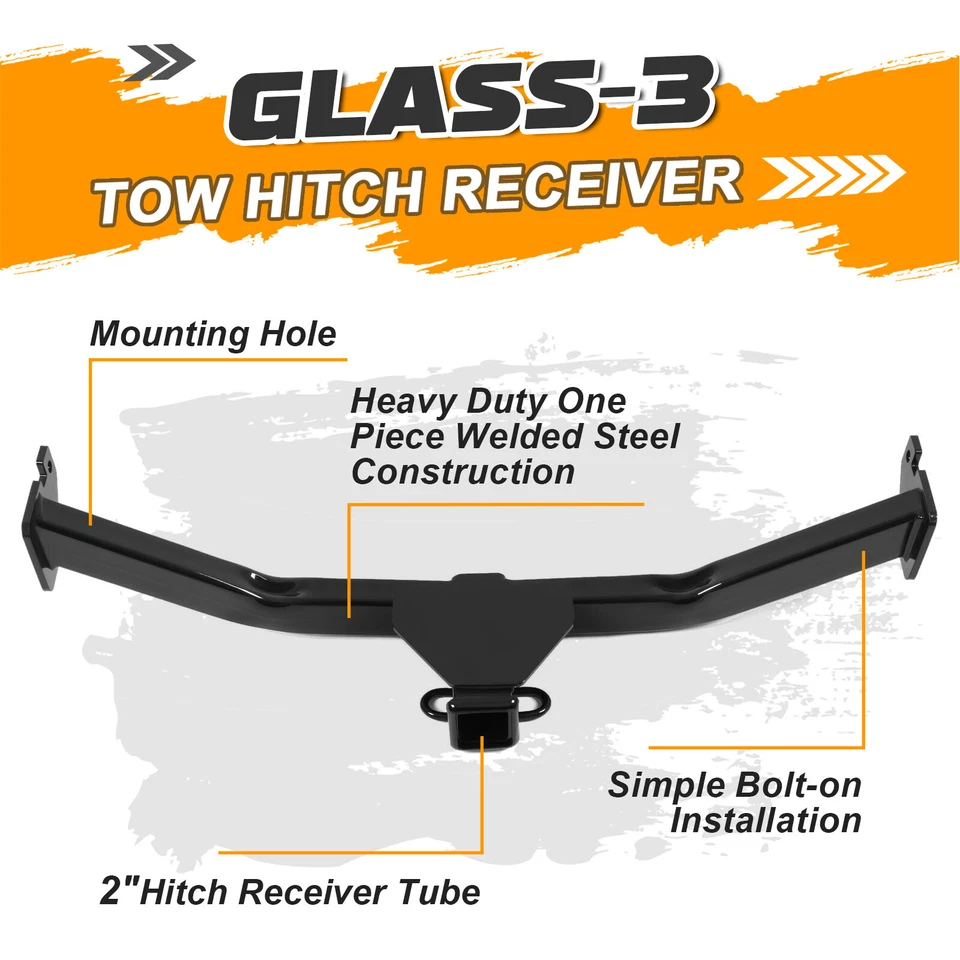 Remolque receptor clase 3 remolque remolque para Ford Edge 07-14/Lincoln MKX 07-15 2" Foto 2 de 4