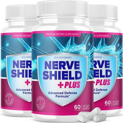 Nerve Shield Plus Pills Original Supplement Advanced Nerve Formula 180 Cap 3Pack