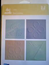 QUICKUTZ Embossing Folder Best Wishes EF-2x2-025 Way to Go No. 1 Flower
