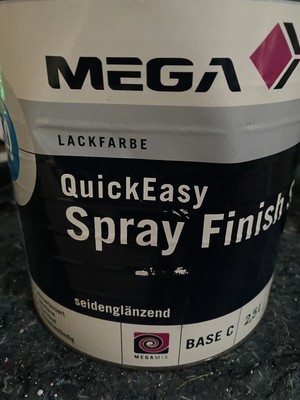 Ca 2,3 L. Quick Easy Spray Finish SG Mega 150 Farbton Siehe Foto Restposten (88)