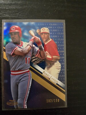 2019 Topps Gold Label Barry Larkin Class 1 Blue Parallel Card #D /150