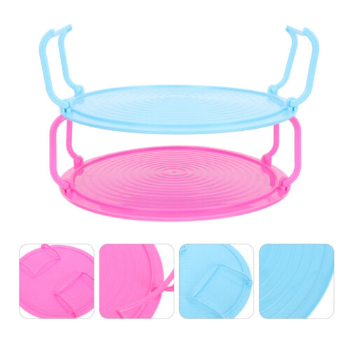 2 Pcs Steamer Rack Microwave Stand Steaming Tray Dish - 第 1/12 張圖片
