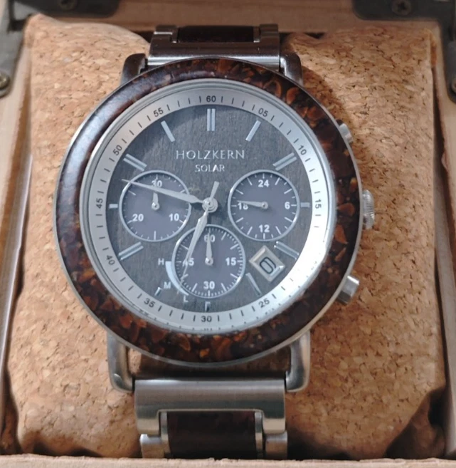 Holzkern Chronograph Corretto limited Edition Armbanduhr - Bild 2 von 4
