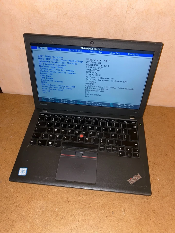Lenovo ThinkPad X260 · i3-6100U · 8GB · 500GB, photo 2 sur 5