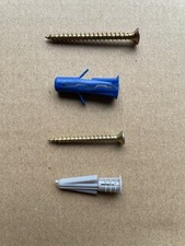 Hollow Wall Plasterboard Rawlplugs Fixings Plugs Heavy or Medium Duty ADD SCREWS