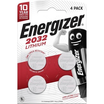 4er Multipack Energizer Knopfzelle CR2032 3 V 4 St. 240 mAh Lithium CR2032
